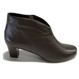 David Tate Womens Fame Bootie Brown Leather Size 11 Narrow